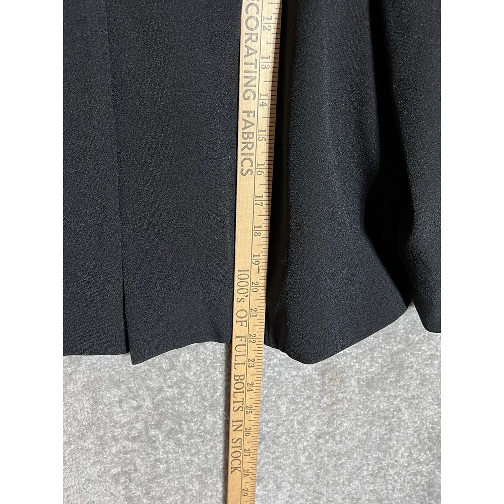 Le Bos Cropped Open Cardigan Blazer Womens Size 18W Black Lined 3/4 Sleeve - Picture 6 of 6